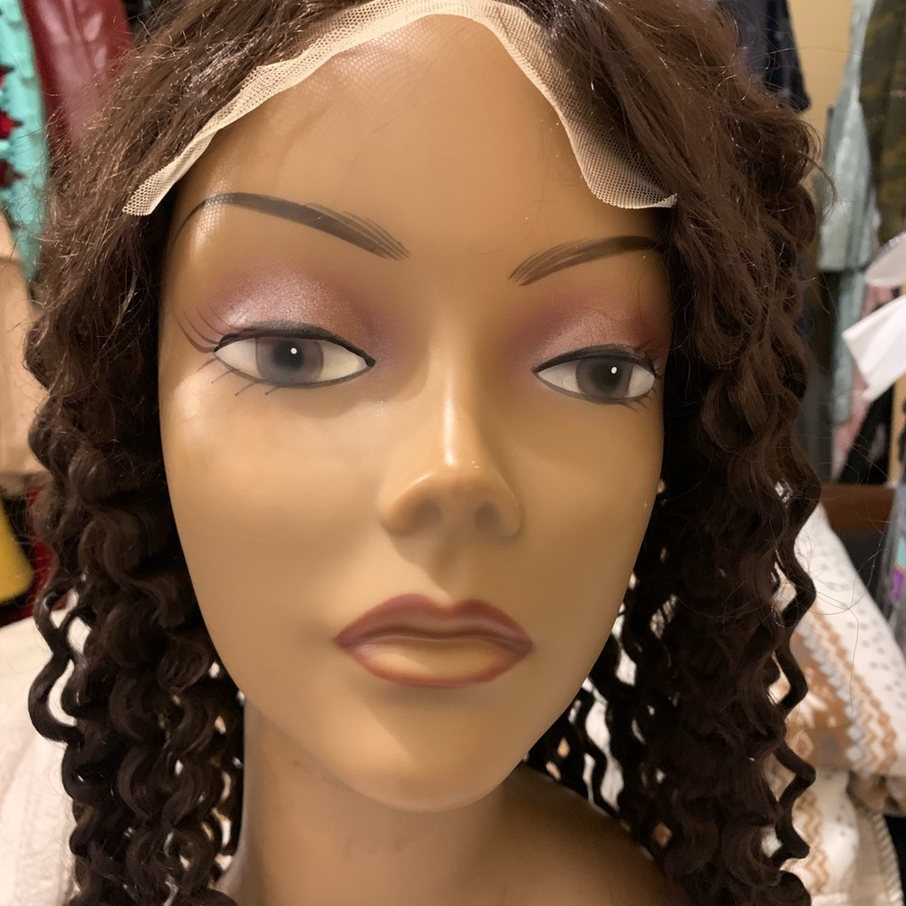 Curly Brown Wig for Women